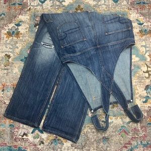 American Eagle Outfitters Pants - American Eagle Distressed Boyfriend Overalls American Eagle Outfitters Pants - American Eagle Distressed Boyfriend Overalls